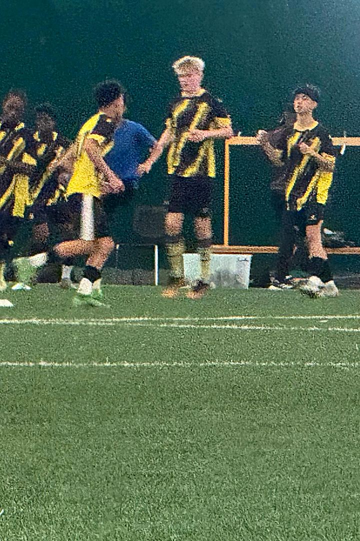 Jack training with the group at a Watford trial session.